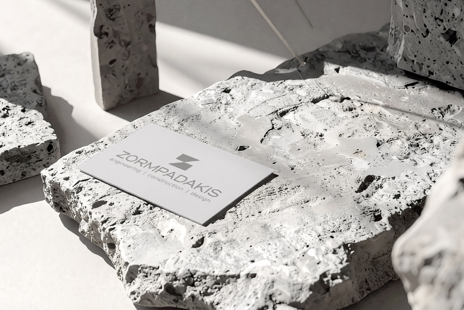 ZORMPADAKIS logo design engineer cards