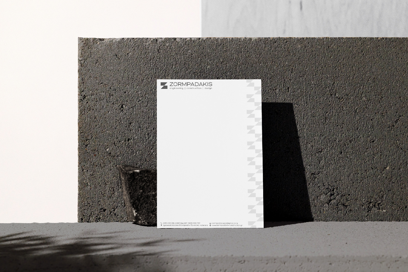 ZORMPADAKIS logo design engineer construction company